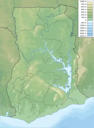 Bui Dam is located in Ghana