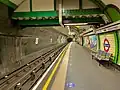 Northbound platform looking north after refurbishment