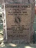 Monument by the Daughters of the American Revolution