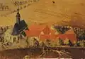 An 18th century view of Gräfinthal Abbey which includes the church built by Sundahl (1719)
