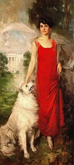 Portrait of Grace Goodhue Coolidge by Howard Chandler Christy, 1924