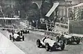 Just after the start of the race