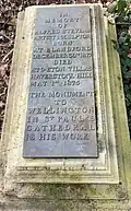 The grave of Alfred Stevens on the western side of Highgate Cemetery
