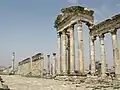 Facade and columns