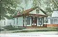 Old Greenville Public Library building, in downtown Greenville was originally between the Baptist and Episcopal churches