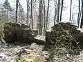 Interior, ruins of the main doorway