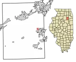 Location of Carbon Hill in Grundy County, Illinois