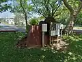 Obverse of Gypsy Hill Park showing artfully hidden infrastructure