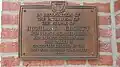 Plaque dedicated to Highland County War Bond Drive in World War I. Unveiled on May 31, 1919.
