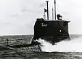 HSwMS Sjöormen underway in 1968.