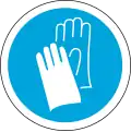Safety gloves must be worn
