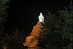 Shrine at night