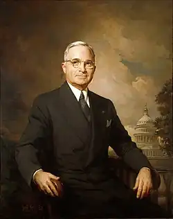 Portrait of Harry S. Truman by Martha Greta Kempton, 1947