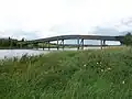 A humpback bridge with 5 visible supports