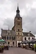 Front of the tower.