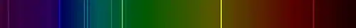 Helium line spectrum