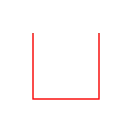 Hilbert curve, first order