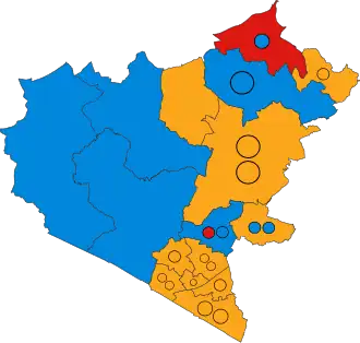 2023 results map
