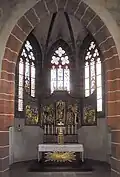 The high altar, viewed from the nave