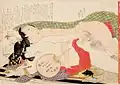 Image 81Hokusai, Untitled (Plate No. 4) From the series Picture Book Patterns of Couples (Ehon tsui no hinagata), c. 1812