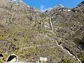 Mount Moir above west portal of Homer Tunnel
