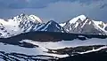 Howard Mountain (left) and Mt. Cirrus (right)