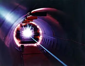 Image 31Hypervelocity impact demonstration, by NASA (from Wikipedia:Featured pictures/Sciences/Others)