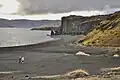 Black beaches of Lake Kleifarvatn