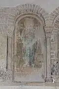 Saint with phylactery.