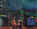 1948, In the Evening. Oil on canvas, 62x50 cm