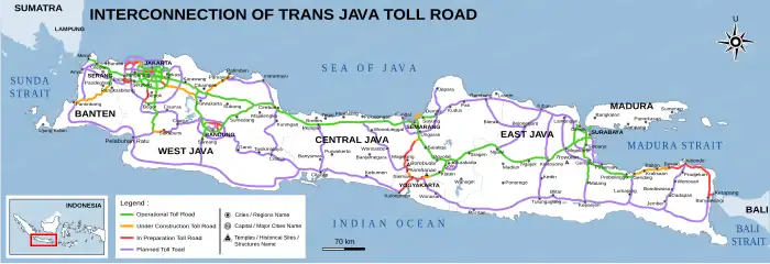 Toll Road Network in Java