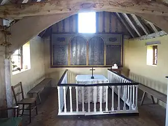 Interior, chancel