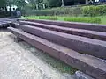 The iron material used for beam and pillar