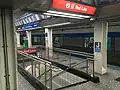 Stairs to transfer tunnel