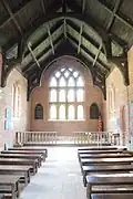 The interior of the 1907 church