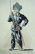 Japanese Bakufu infantry soldier (Osaka, 29 April 1867)