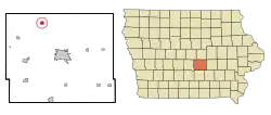 Location of Baxter, Iowa