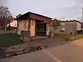 Bus stop shed