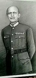 Sketch of General Cariappa that Menon drew and presented to the General (1951)
