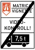 G-717 End of toll road for trucks
