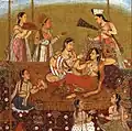 Kama Sutra illustration of lesbians