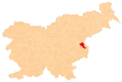The location of the Municipality of Kozje
