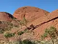 In the Valley of the Winds walk at Kata Tjuṯa / Mount Olga