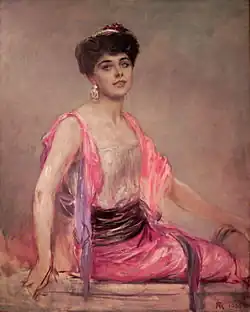 Studie zu einem Bildnis der Sängerin Geraldine Farrar, 1906