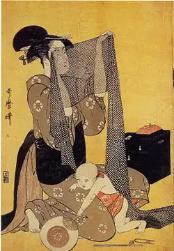 Hari-shigoto ("Needlework"), c. 1794–95