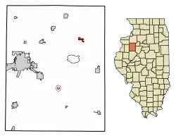 Location of Victoria in Knox County, Illinois
