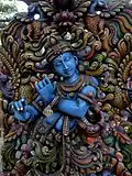 Wooden Krishna, India
