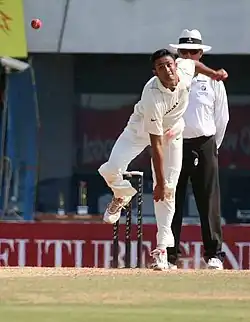 With 619 wickets, Anil Kumble is the world's fourth highest wicket-taker in Tests and India's highest Test and ODI wicket-taker.[96]