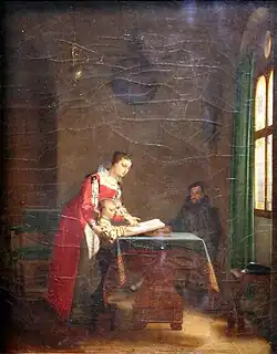 Jean-Baptiste Mallet, L'Éducation d'Henri IV, 1817.