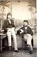 Reinisch (on the right) with Robert Roesler